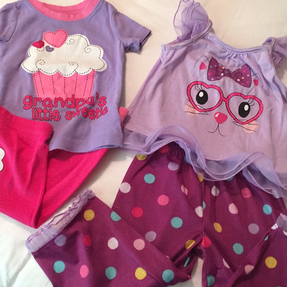 Baby girl 4 piece PJ set
